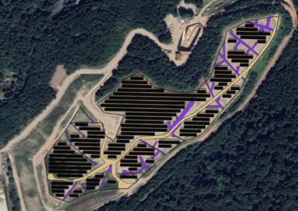Centrale solaire sur un dôme de déchets dans le Bas-Rhin
